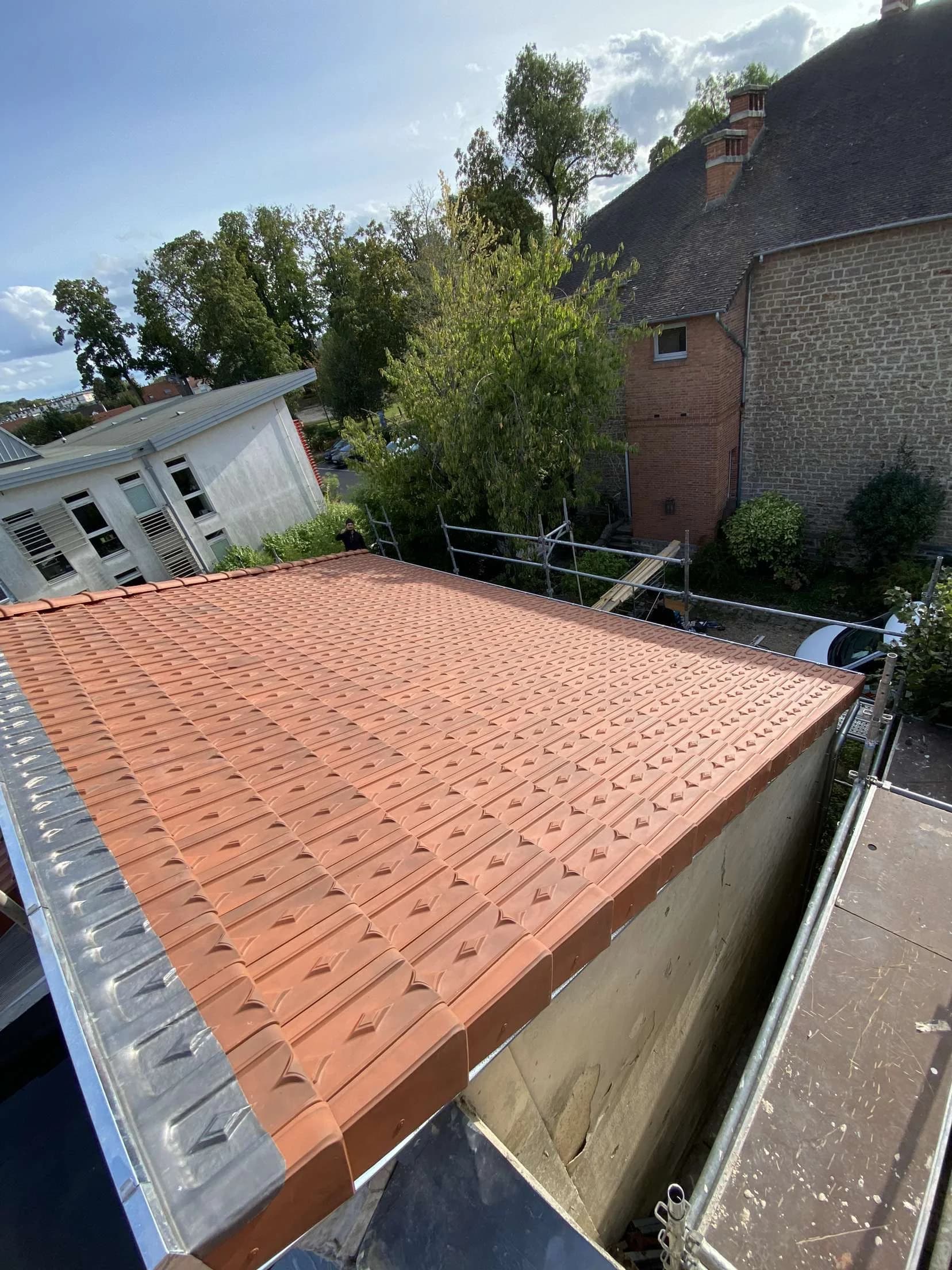 Toiture tuiles neuves